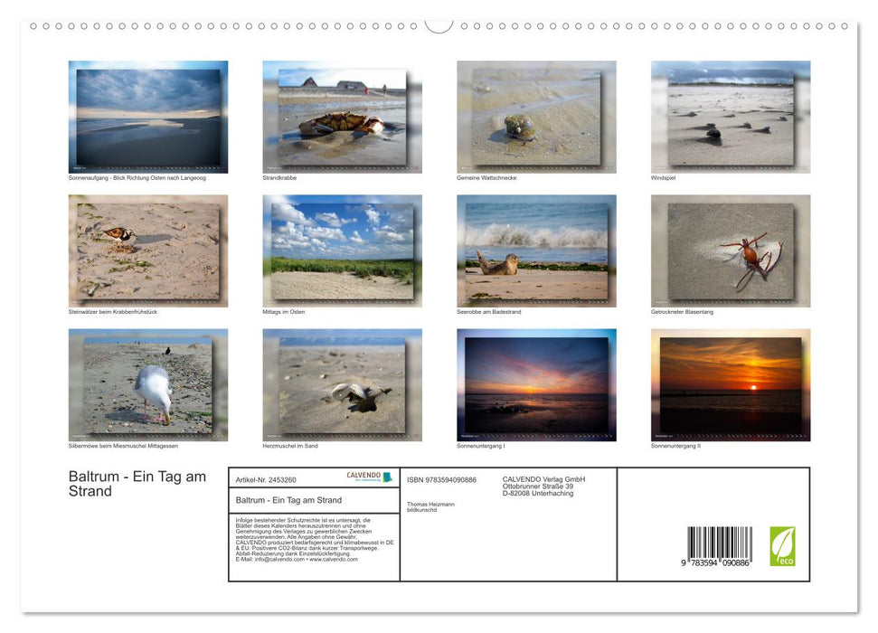 Baltrum - Ein Tag am Strand (CALVENDO Premium Wandkalender 2027)