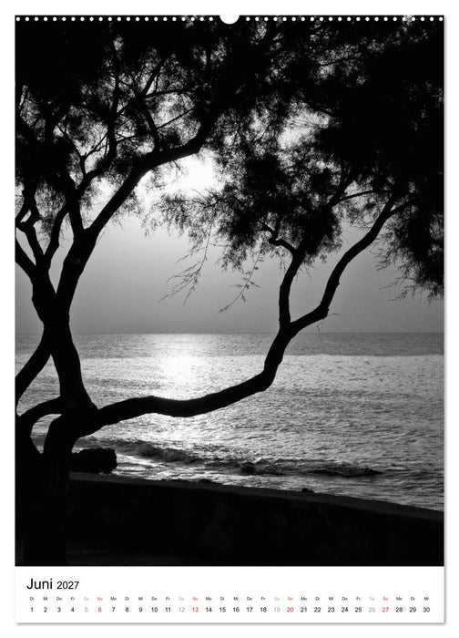 Mallorca Impressionen in schwarz-weiß (CALVENDO Wandkalender 2027)