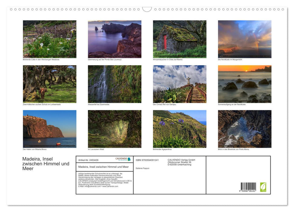 Madeira, Insel zwischen Himmel und Meer (CALVENDO Wandkalender 2027)