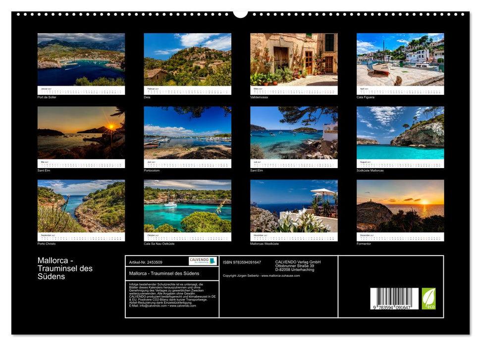Mallorca - Trauminsel des Südens (CALVENDO Premium Wandkalender 2027)