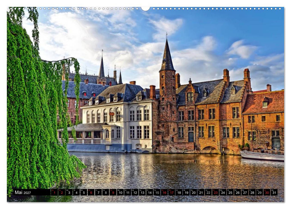 Die Grachten von Brügge (CALVENDO Premium Wandkalender 2027)