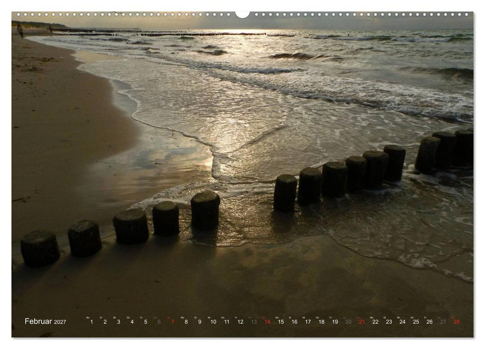 Wo de Ostseewellen trecken an den Strand 2027 (CALVENDO Premium Wandkalender 2027)