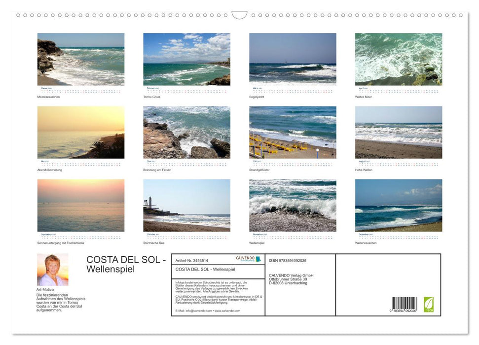 COSTA DEL SOL - Wellenspiel (CALVENDO Wandkalender 2027)