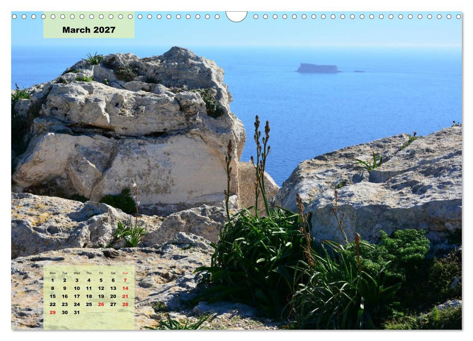 Malta and Gozo two historical islands (CALVENDO Monthly Calendar 2027)