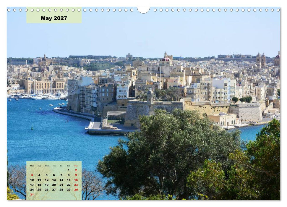 Malta and Gozo two historical islands (CALVENDO Monthly Calendar 2027)