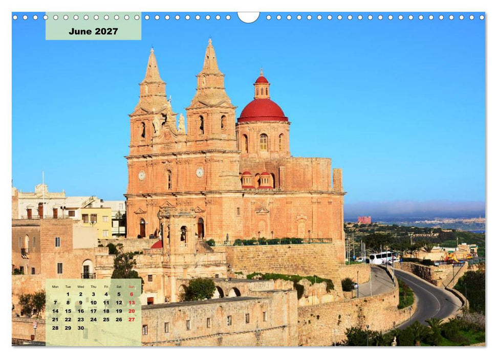 Malta and Gozo two historical islands (CALVENDO Monthly Calendar 2027)