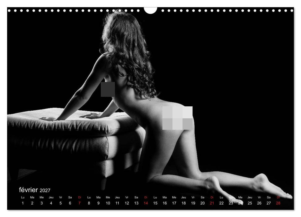 Empreinte digitale érotique – Détails particuliers de la peau (CALVENDO Calendrier mensuel 2027)