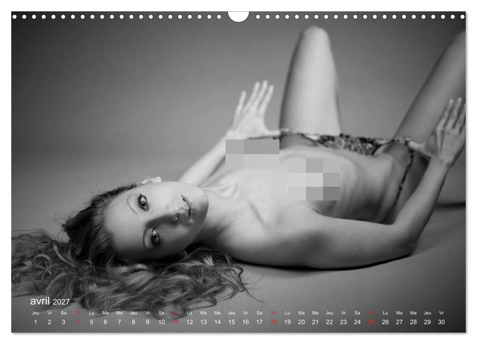 Empreinte digitale érotique – Détails particuliers de la peau (CALVENDO Calendrier mensuel 2027)
