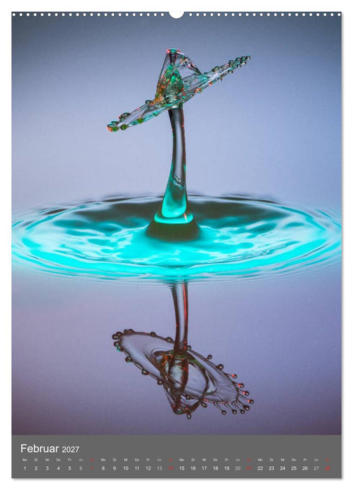 Liquid Art, Highspeed Tropfenfotografie (CALVENDO Wandkalender 2027)