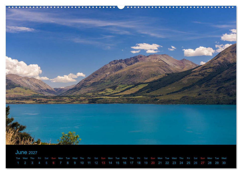 New Zealand - A bicycle adventure (CALVENDO Premium-Calendar 2027)