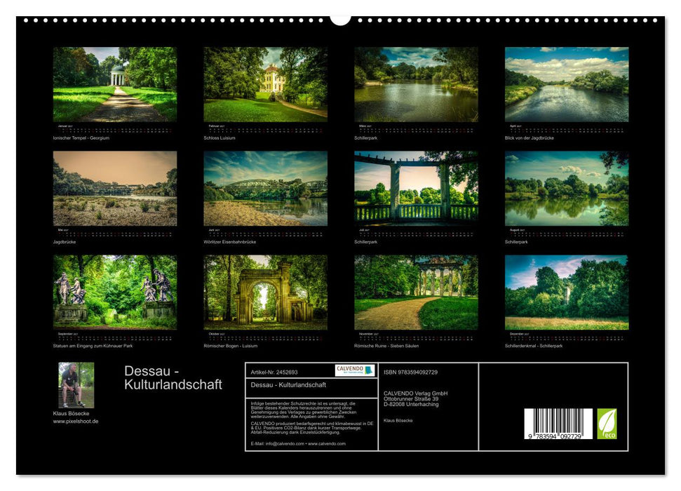 Dessau - Kulturlandschaft (CALVENDO Premium Wandkalender 2027)