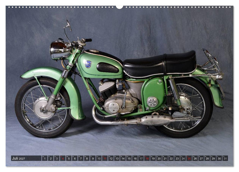 Deutsche Motorrad Oldtimer (CALVENDO Premium Wandkalender 2027)