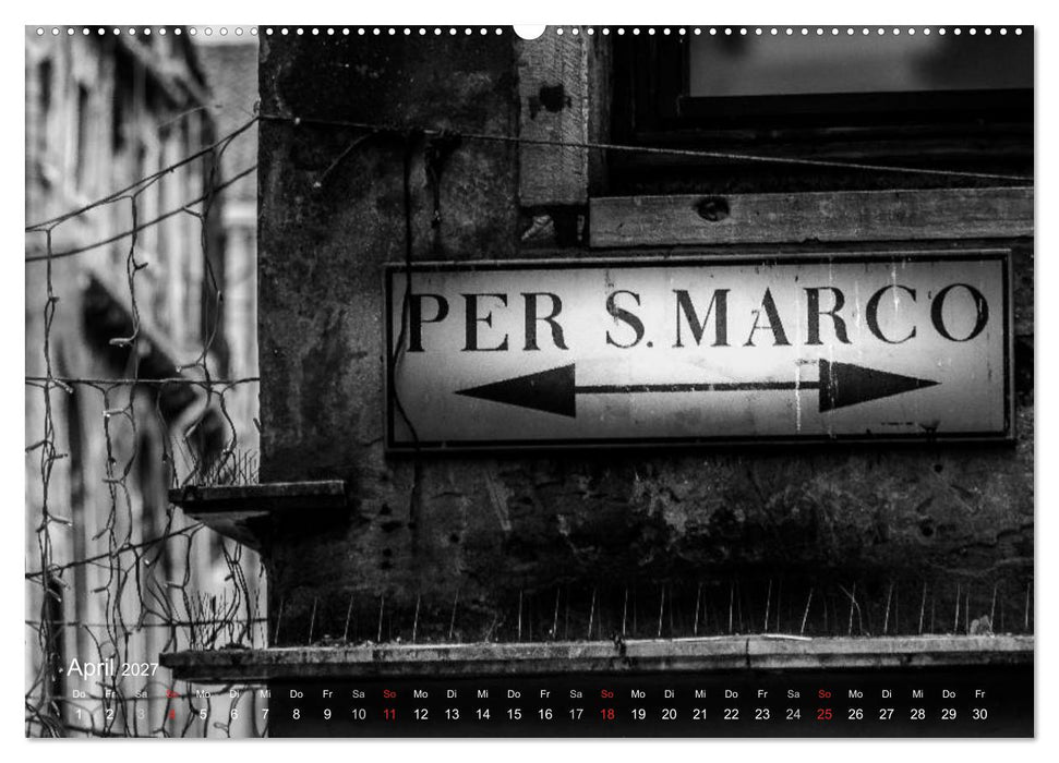 Venedig - Licht und Schatten (CALVENDO Wandkalender 2027)