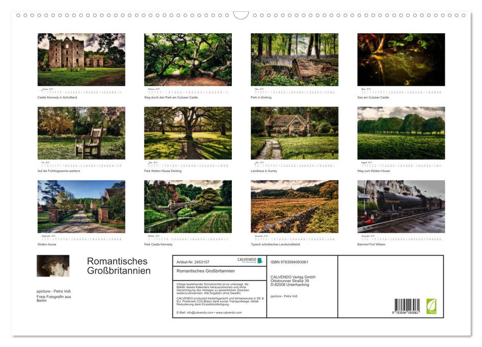 Romantisches Großbritannien (CALVENDO Wandkalender 2027)