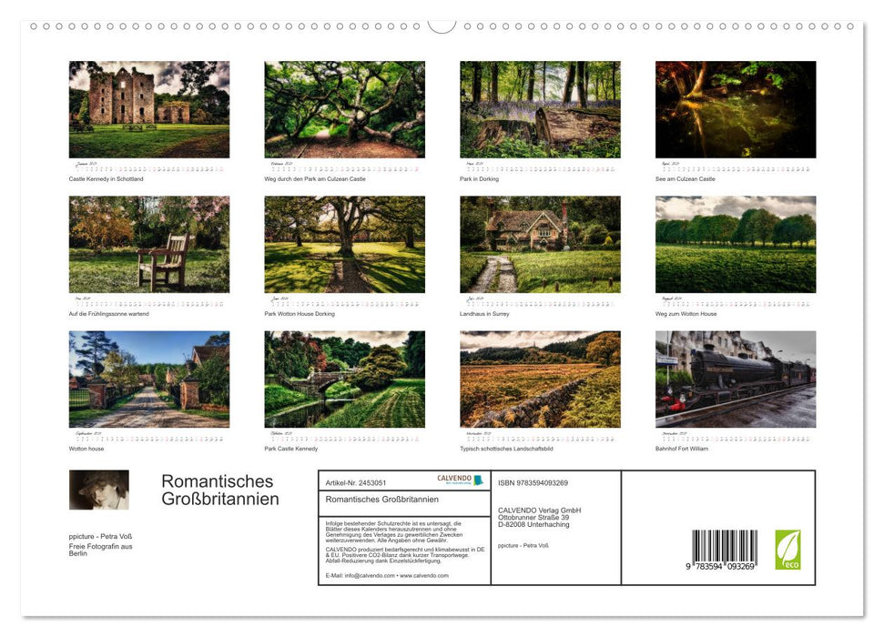 Romantisches Großbritannien (CALVENDO Premium Wandkalender 2027)