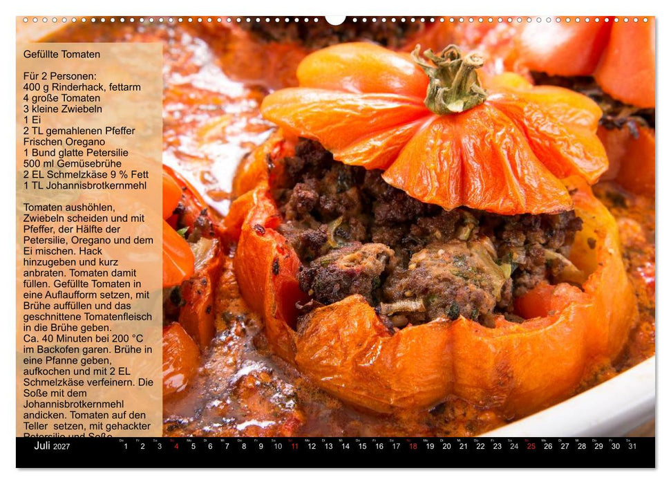 Low Carb - Leichte Rezepte für jeden Tag (CALVENDO Premium Wandkalender 2027)
