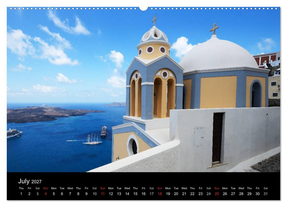 Churches and monasteries in Greece (CALVENDO Premium-Calendar 2027)