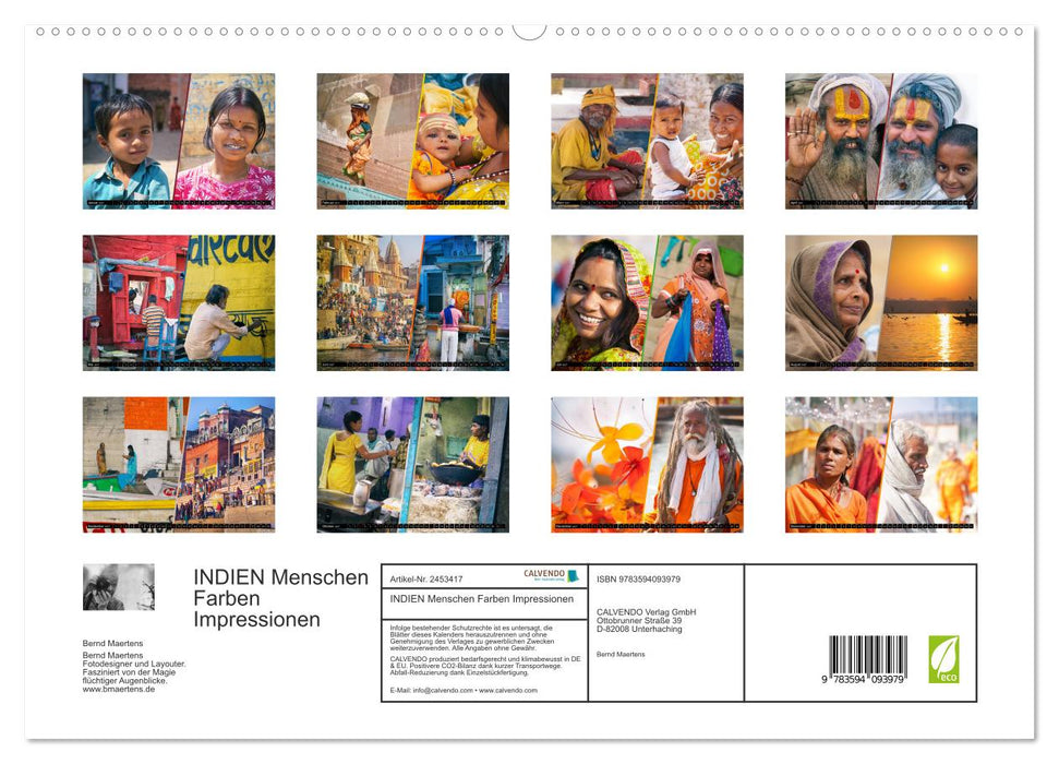 INDIEN Menschen Farben Impressionen (CALVENDO Premium Wandkalender 2027)