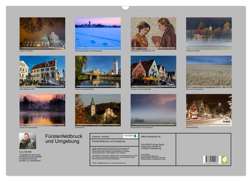 Fürstenfeldbruck und Umgebung (CALVENDO Wandkalender 2027)