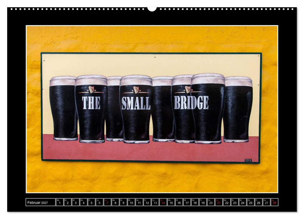 Sláinte IRLAND - Pubmalereien (CALVENDO Premium Wandkalender 2027)