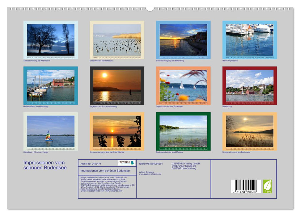 Impressionen vom schönen Bodensee (CALVENDO Premium Wandkalender 2027)