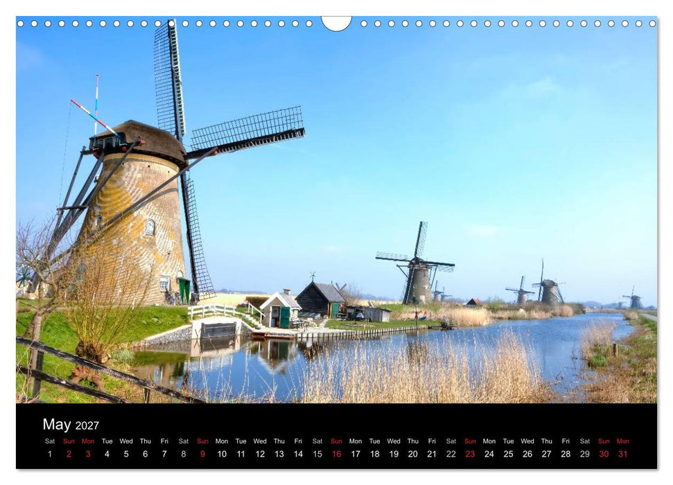 The Netherlands (CALVENDO Monthly Calendar 2027)