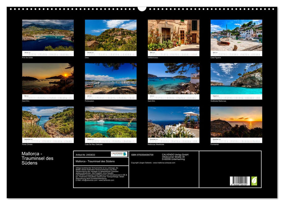 Mallorca - Trauminsel des Südens (CALVENDO Wandkalender 2027)