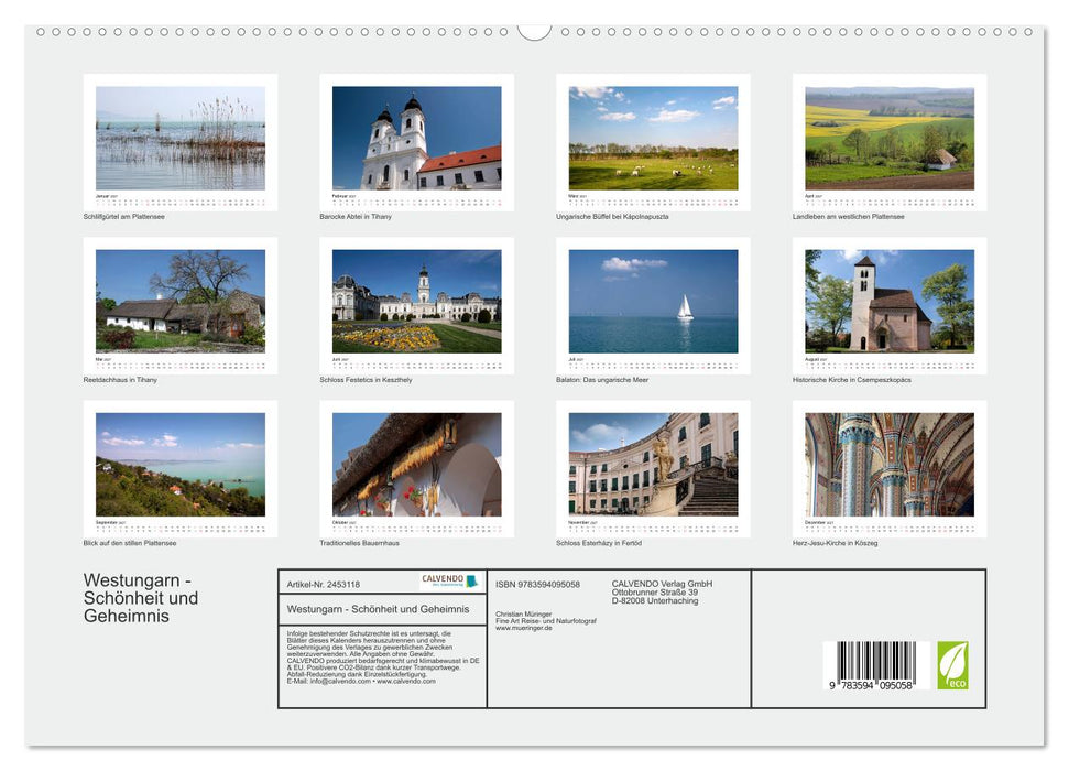 Westungarn - Schönheit und Geheimnis (CALVENDO Premium Wandkalender 2027)