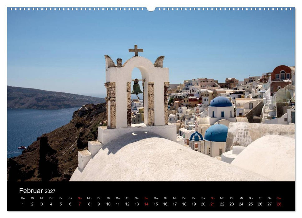 Santorin Trauminsel (CALVENDO Wandkalender 2027)