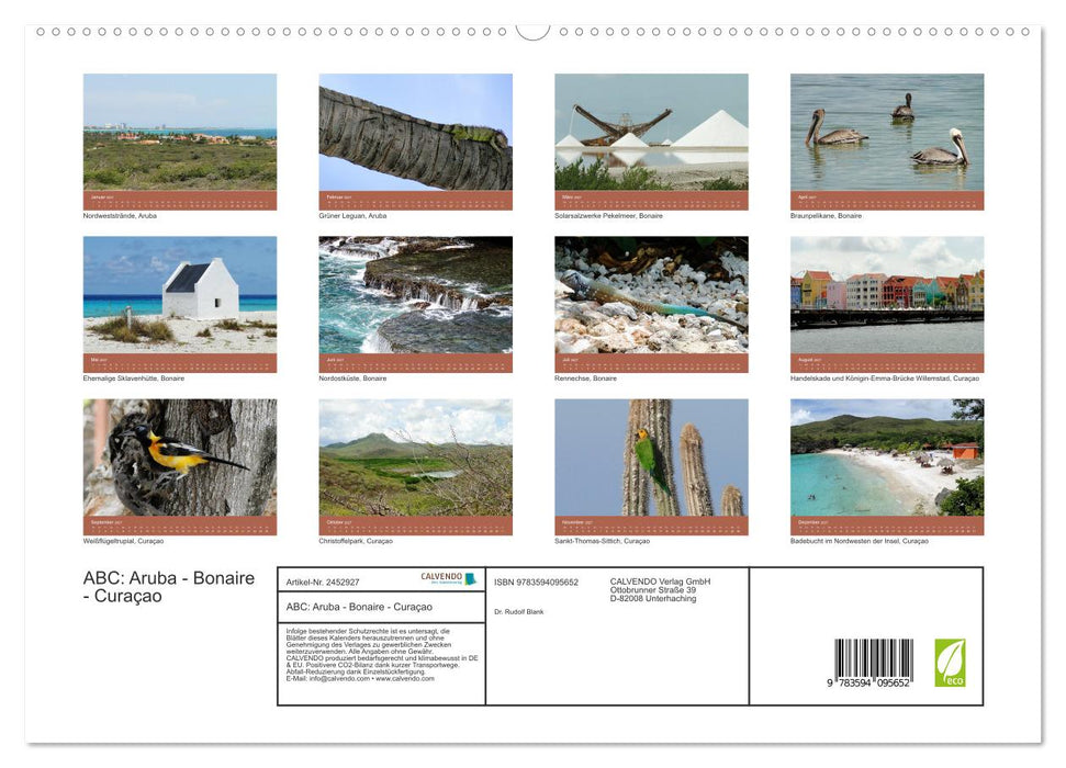 ABC: Aruba - Bonaire - Curaçao (CALVENDO Premium Wandkalender 2027)
