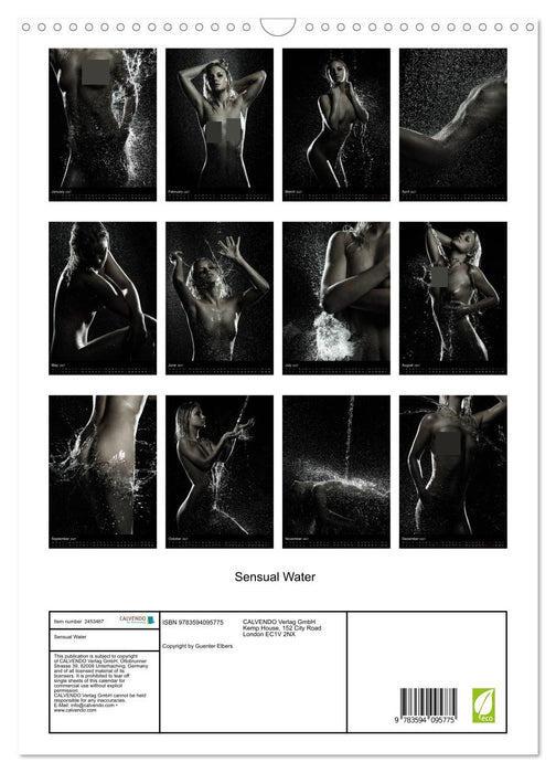 Sensual Water (CALVENDO Monthly Calendar 2027)