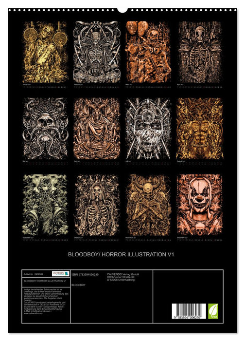 BLOODBOY/ HORROR ILLUSTRATION V1 (CALVENDO Premium Wandkalender 2027)