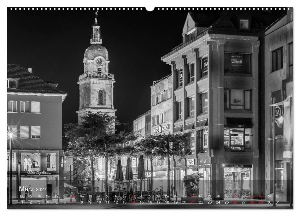 Heilbronn bei Nacht (CALVENDO Premium Wandkalender 2027)