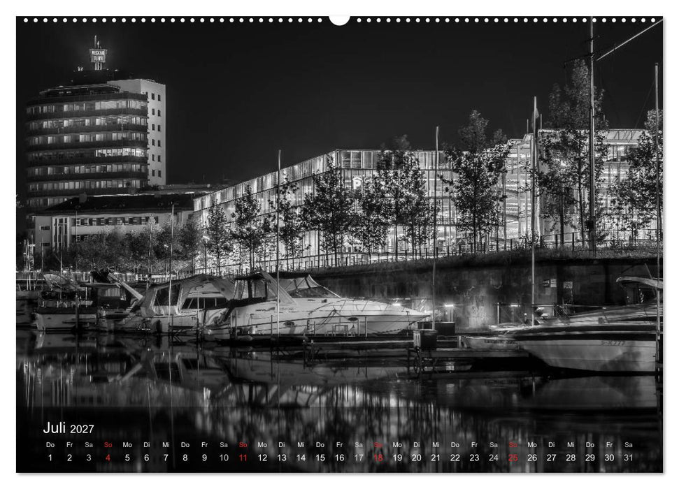 Heilbronn bei Nacht (CALVENDO Premium Wandkalender 2027)