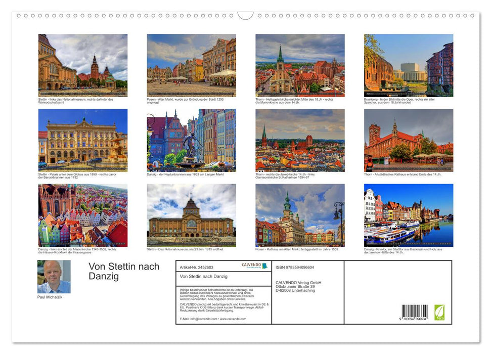 Von Stettin nach Danzig (CALVENDO Wandkalender 2027)