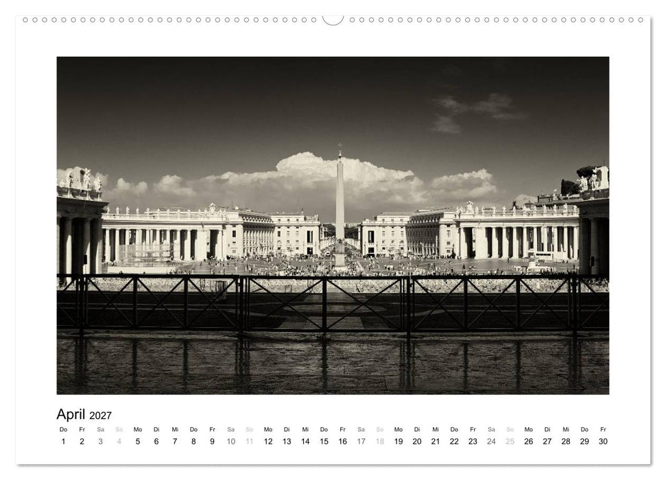 Rom in schwarz - weiss (CALVENDO Wandkalender 2027)