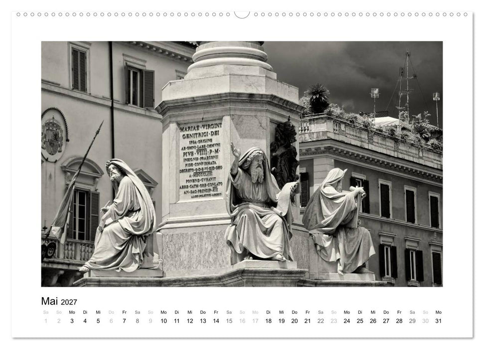 Rom in schwarz - weiss (CALVENDO Wandkalender 2027)