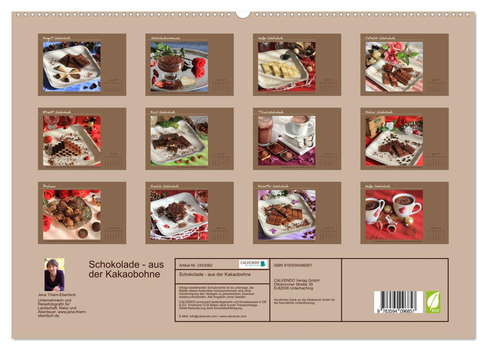 Schokolade - aus der Kakaobohne (CALVENDO Premium Wandkalender 2027)