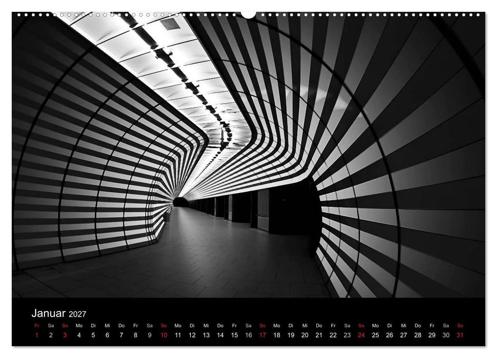 Black-Schwarz-Noir 2027 (CALVENDO Premium Wandkalender 2027)