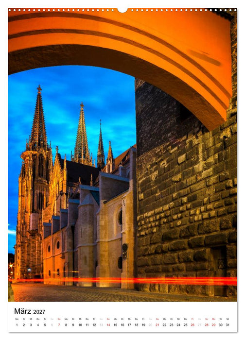 Regensburg – Perle der Oberpfalz (CALVENDO Premium Wandkalender 2027)