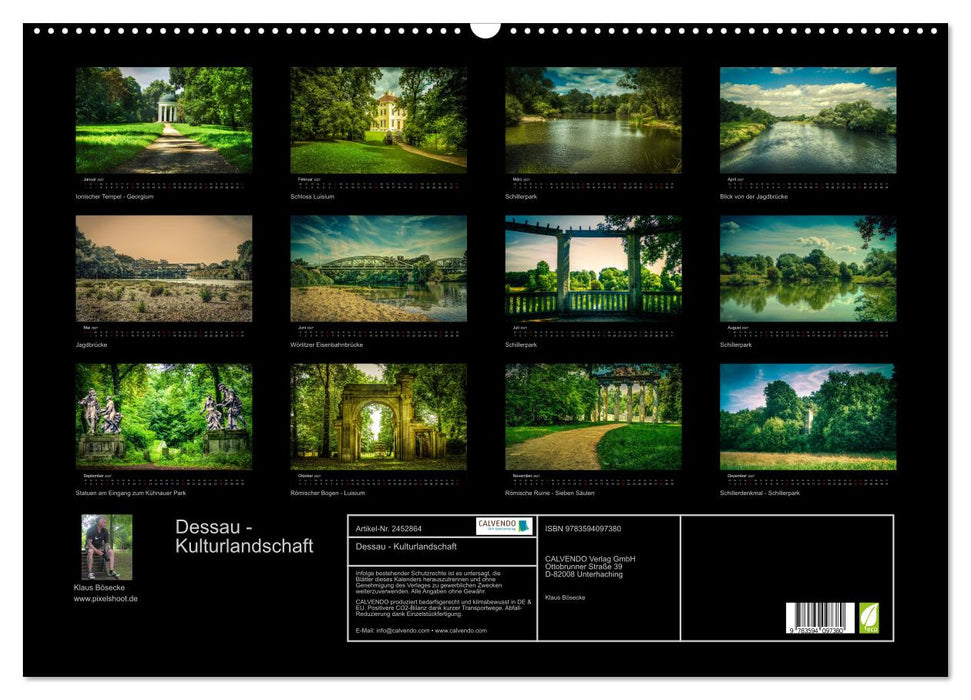Dessau - Kulturlandschaft (CALVENDO Wandkalender 2027)