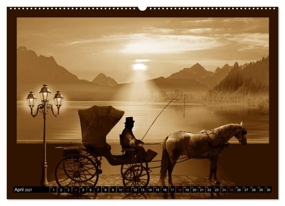 Nostalgie in Sepia (CALVENDO Premium Wandkalender 2027)