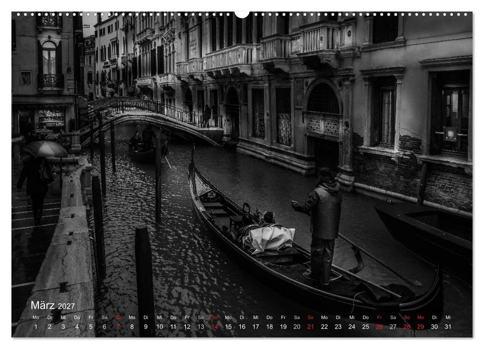Venedig - Licht und Schatten (CALVENDO Premium Wandkalender 2027)