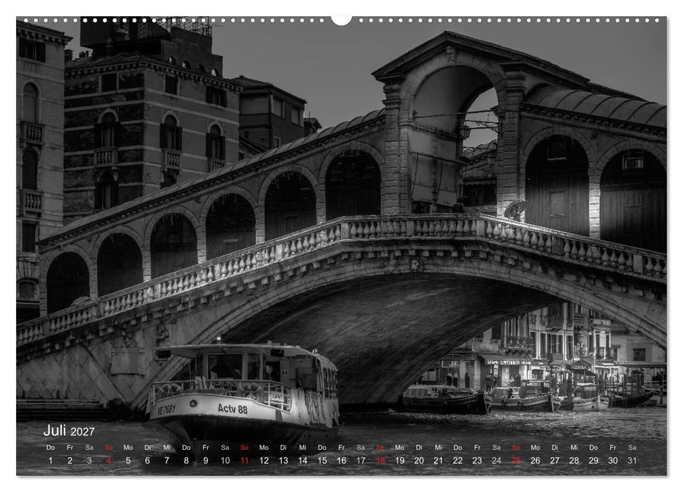 Venedig - Licht und Schatten (CALVENDO Premium Wandkalender 2027)