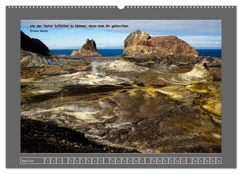 Naturwunder Neuseeland - in Bild und Text (CALVENDO Wandkalender 2027)