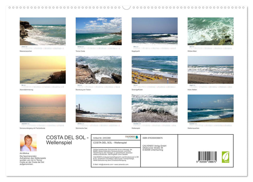 COSTA DEL SOL - Wellenspiel (CALVENDO Premium Wandkalender 2027)