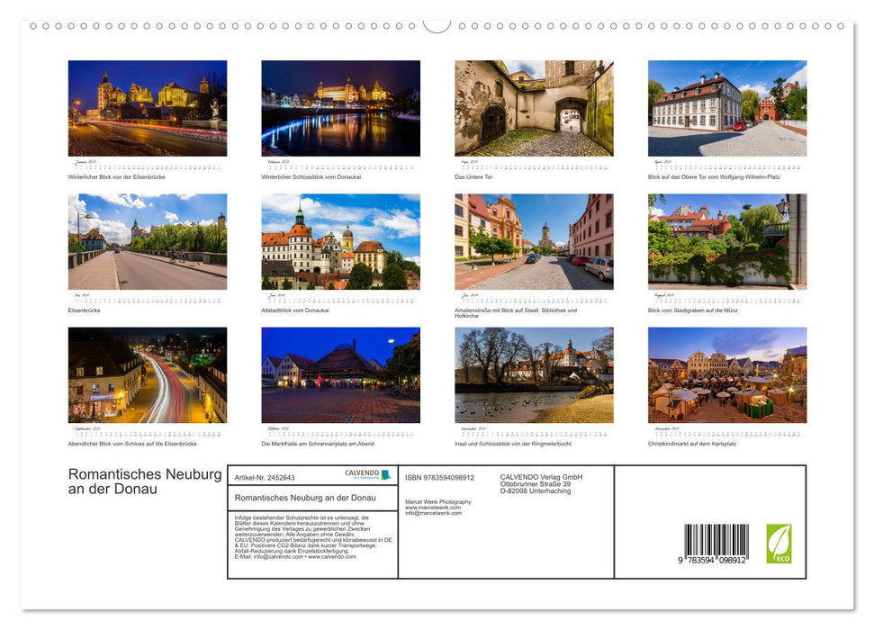 Romantisches Neuburg an der Donau (CALVENDO Premium Wandkalender 2027)