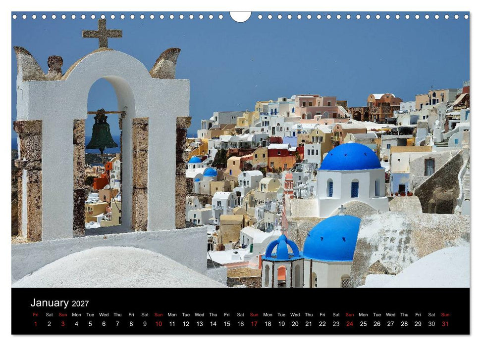 Churches and monasteries in Greece (CALVENDO Monthly Calendar 2027)