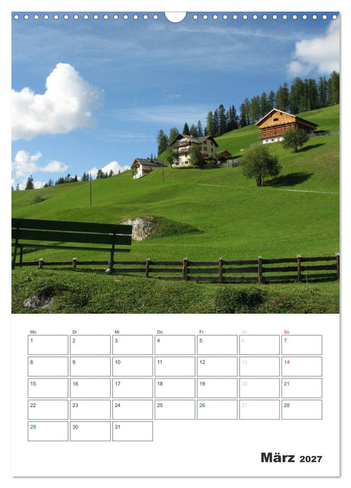 Alta Badia – Traumlandschaft für Bergsteiger und Wanderer (CALVENDO Wandkalender 2027)