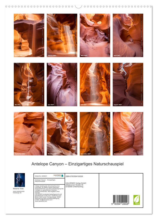 Antelope Canyon – Einzigartiges Naturschauspiel (CALVENDO Premium Wandkalender 2027)